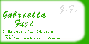 gabriella fuzi business card